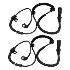 TRQ Front ABS Wheel Speed Sensor Set Compatible with 2010 Ford Expedition 2009-2010 F-150 Lincoln Navigator