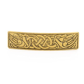 Amaxer Vintage Viking Barrettes for Women Girls Celtic Ancient Nordic Odin's Raven Hair Clips for Thick Thin Hair Vintage French Hair Clips Hair Styling Accessories (Gold-Raven)