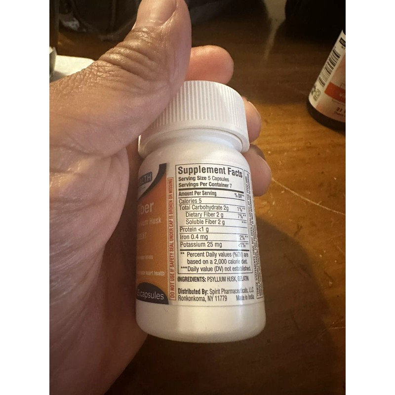 VALU HEALTH BY SPIRT 1-DAILY FIBER DIGESTIVE HEALTH LOWER CHOLESTEROL