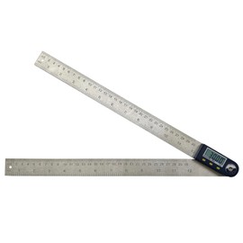 12 Inch Digital Angle Finder, JYEASTZ Stainless Steel Digital Protractor Angle Ruler with Holding Angle Data, Ideal for Construction Woodworking (12inch)