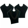 FindingKing 3 Black 6 Tier Display Chain Bust Necklace Bust