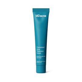 MDacne - Acne Treatment- Benzoyl Peroxide Cream 5% - Unclogs Pores, Reduces Blemishes & Enhanced with - Plant-Based Ingredients for Sensitive Skin