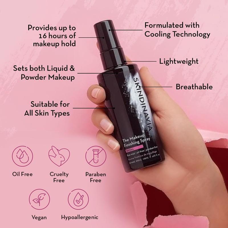 Skindinavia The Makeup Finishing Spray, Oil Control Makeup Setting Spray,