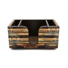 WOODEN BAR CADDY - RUSTIC WOODEN DESIGNS (Rustic Wooden Planks)