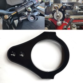 51mm CNC Aluminum Motorcycle Fork Tube Brackets Steering Damper Frame Mounting Clamp Foot Fixer Hardware Parts Stabilizer Universal