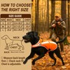 JIUSAIRUI Reflective Dog Hunting Vest C Blaze Orange Safety Vest