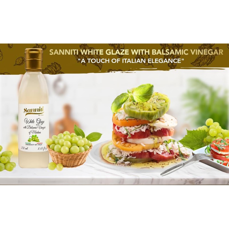 Sanniti Italian White Glaze with Balsamic Vinegar of Modena |