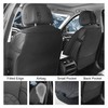 Elantrip Front Car Seat Cover Luxury Faux Leather Pocket with
