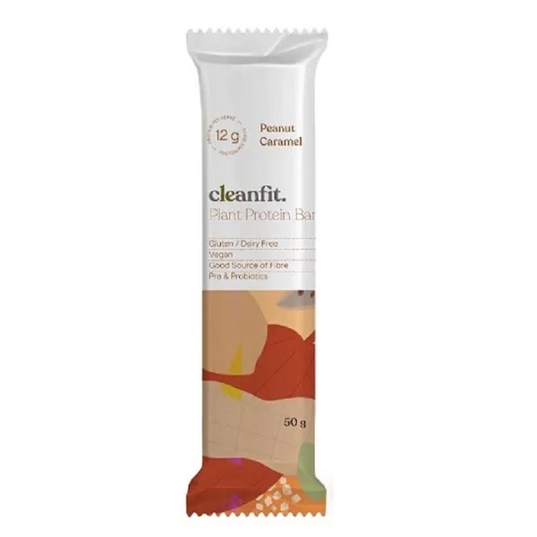 cleanfit. Plant Protein Bar - Peanut Caramel - 12 Bars
