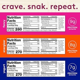 Snak Club Trail Mix Variety Pack, Grab-n-Run Protein Snacks, Includes Energizer Trail Mix, Yogurt, and Fancy, Nut and Fruit Assortment, 18 Individual Packs