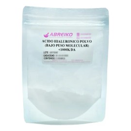 Acido Hialuronico Polvo Bajo Peso Molecular 10 Gramos Tipo de piel Cualquier tipo de piel
