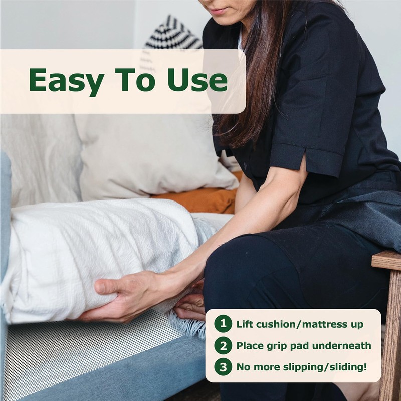 ECOHomes Couch Cushion Grip Pad Stops Cushions from Sliding -