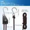 iplusmile Rope Ratchet, Rope Hook, Pulley, Packing Belt, Maximum Load: