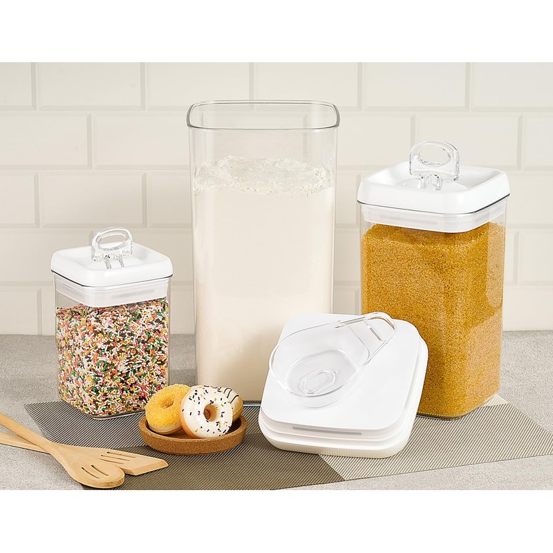 Felli Flip Tite Acrylic Food Storage Container with Lid 6”