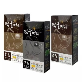 Mokmulmeori 먹물머리 1분 순한 새치 염색약 셀프 염색 [7호(흑갈색)] Ink Head 1-Minute Gentle Gray Hair Dye Self-Dye [No. 7 (Dark Brown)]