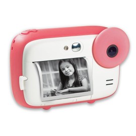 AGFA Photo Realikids Instant Cam Pink - Instant Camera for Children - Photo, Selfie and Video - 3 Rolls of Thermal Paper for 300 Photos - LCD Screen - ARKICPK