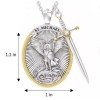 Fashion Jewelry ST MICHAEL PROTECT ARCHANGEL ANGEL RELIGIOUS Pendant GERMAN