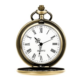 TREEWETO Mens Engraved Pocket Watch for Father of The Bride Gifts from Daughter Bronze Pocket Watches Dad of The Bride Gifts Wedding Gift for Father of The Bride