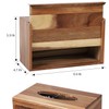 CATORY Tissue Box Cover, Acacia Wood Tissue Box Cover Rectangle,