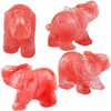 mookaitedecor Cherry Quartz Crystal Elephant Sculpture Statue Crafts Healing Reiki