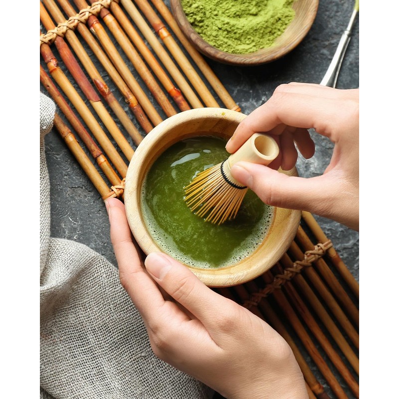 Joiish Handcrafted Bamboo Matcha Whisk, Traditional Japanese Chasen, Matcha Stirrer,
