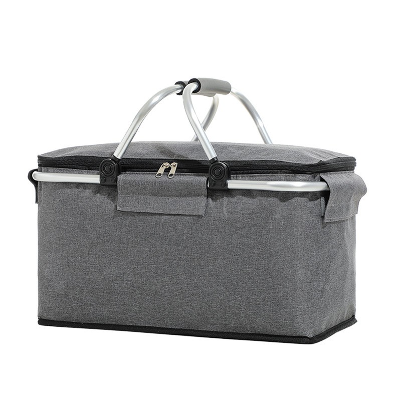 Insulated Cooler Basket Foldable Large Capacity Portable Outdoor Picnic Insulated