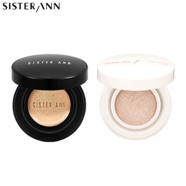 SISTER ANN Smart Fit Cover Cushion SPF50+ PA+++ 15g, Shade:25 Sand Beige (Black Case)