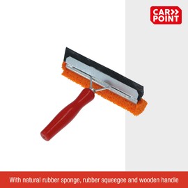 Carpoint 1729910 Scheibenreiniger Red 145mm breit kurzer Holzgriff