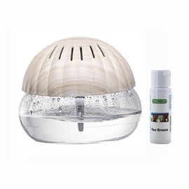 EcoGecko Sea Breeze Water Air Revitalizer, Air Washer, Air Freshener, Room Aromatizer, Aroma and Essential Oil Diffuser with 30ML Sea Breeze Oil for Home, Office, Air Purifier with Night Light