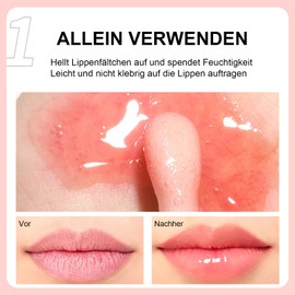 EONFAVE Glow Lip Oil Set, Feuchtigkeitsspendend Lip Gloss Leichtgewicht Lip Plumper Lipgloss, Mehrfachnutzung Anti-Trockenrissbildung Lippenöl Weiche, Glatte Textur Lippgloss Für Frauen Mädchen