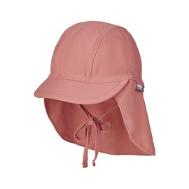 Sterntaler Schirmmütze Nacken Uni - Baby- und Kinder Mütze mit Nackenschutz - UV-Schutz 50+ Bademütze - Kopfbedeckung Schwimmbad und Strand - Mädchen Bademode - Rosenholz, Größe 43