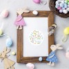 Pack of 48 Round Easter Sticker 45mm Ideal for Cards,