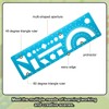 sourcing map 2pcs Multifunctional Geometric Rulers 15cm Metric and SAE
