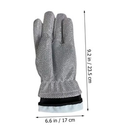 FOMIYES Reusable Dishwashing Gloves for Kitchen Cleaning Heat Resistant Durable Pot Cleaning Gloves for Household Use Long Design for Easy Dish Washing