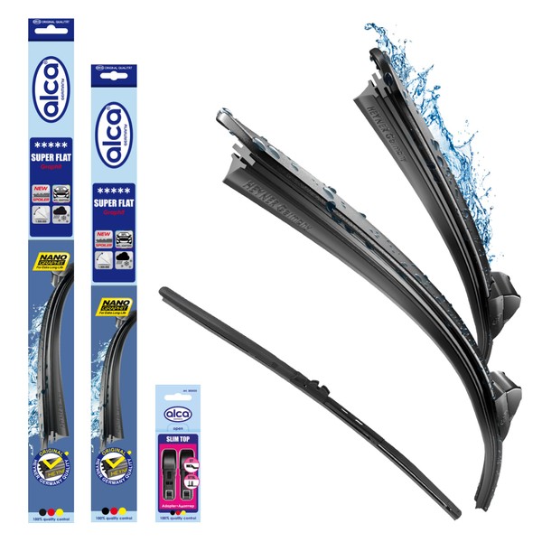 alca® Windscreen Wiper Set with Rear Wiper Suitable for Skoda