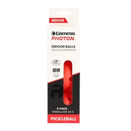 Gamma Photon Indoor Pickleballs, 26 Holes for Precise Indoor Flight, USAPA Approved Pickle Ball for Tournament Play, High Visibility, Durable, Consistent Bounce, Red