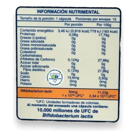 Lactiv Fit Bifidobacterium Lactis C/15 Caps Naturex