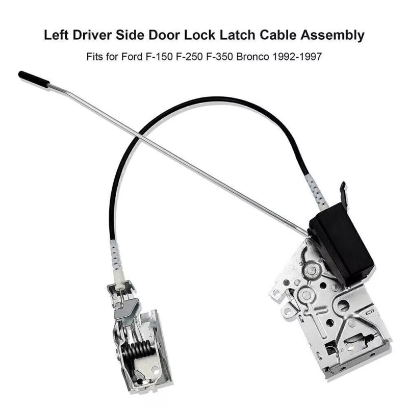 Gearzaar Front Left Driver Side Door Lock Latch W/Cable Rod
