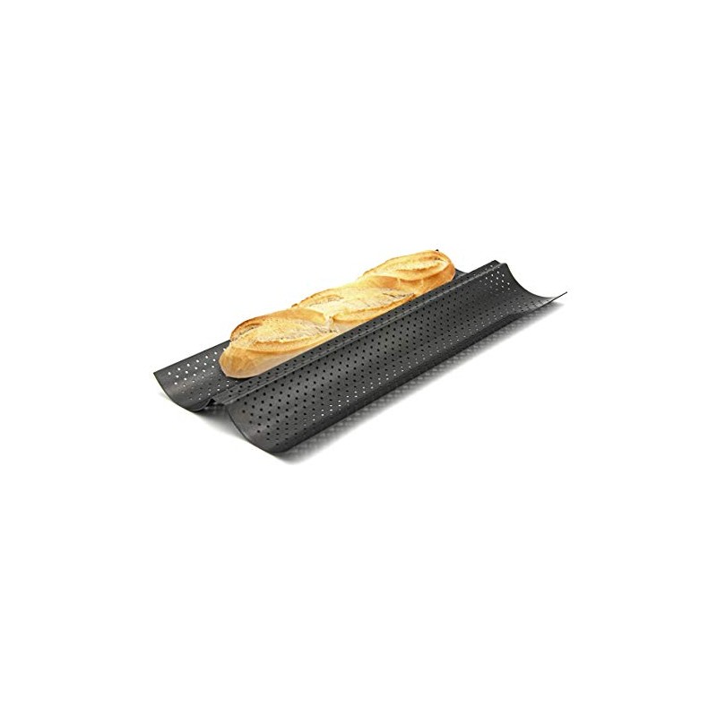 My Home 2 Baguette Baking Tray for Baguette, Pizza Strips