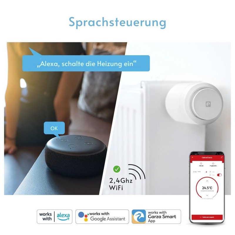 Garza - Starter Kit Zigbee 3.0 Smart Thermostat Head for