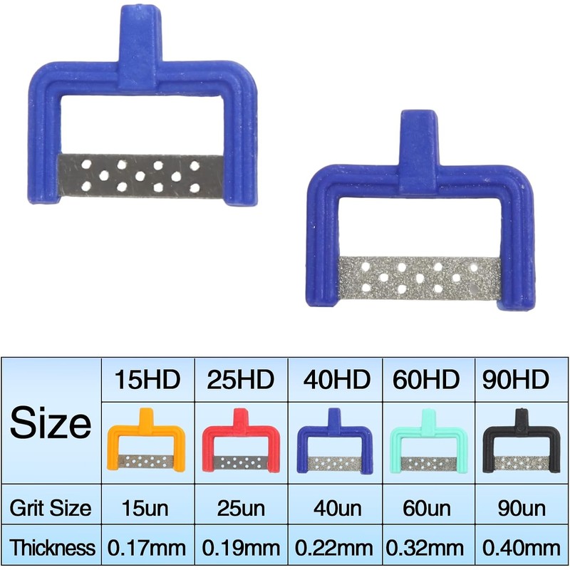 Kit de reducción de esmalte interproximal dental, juego de tiras