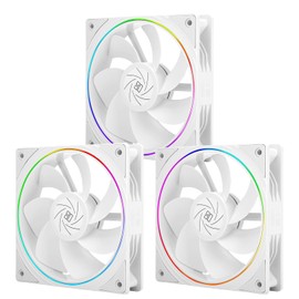 Thermalright TL-S12RW X3 CPU Fan 120mm Reverse Fan Case Cooler Fan Comes with ARGB Lighting,CPU Cooling fan with 1500RPM Speed,White PC PWM Silent Computer