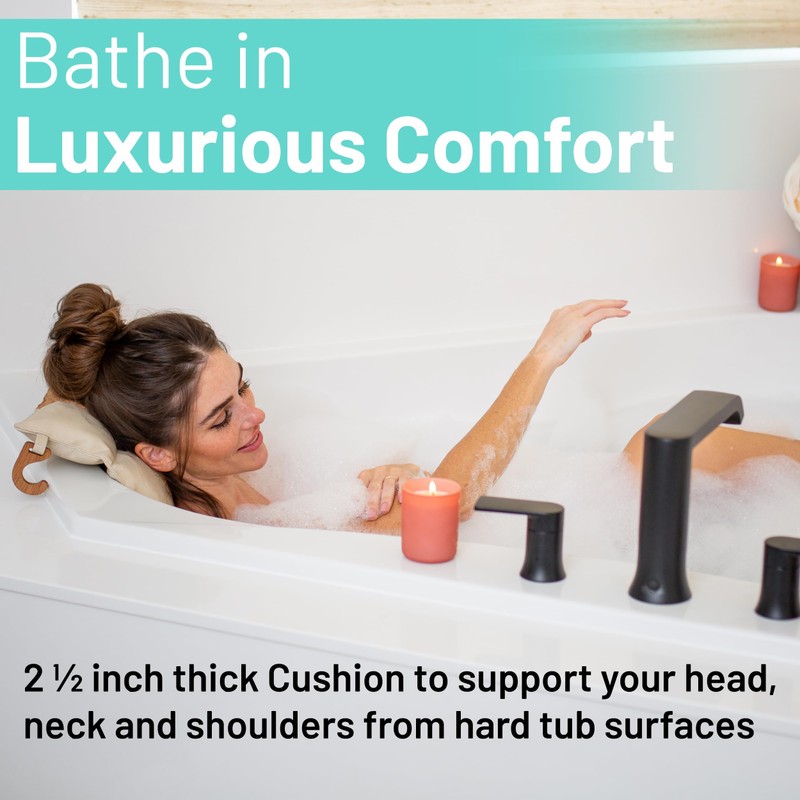 Luxury Cork Bath Pillow, Bath Pillow Luxury Bathtub Pillow -