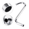 Bathroom Accessory 8inch 201 Stainless Steel High Rise S‑Curved Shower