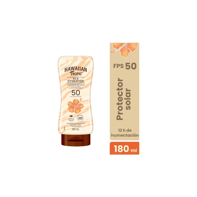 Protector Solar Hawaiian Tropic Silk Hydration FPS 50 Textura Ligera