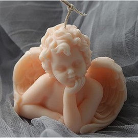 Silicone Angel Candle Molds - 3D Angel Boy Wing Molds for Candle Making, Wax Melts, Aromatherapy & Decoration - 8x7x10cm (GM-C-800)