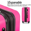 Merax 3 Piece Lightweight Hard Shell Travel Suitcase with 4