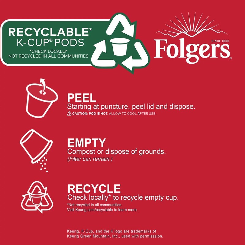 Folgers Classic Medium Roast K-Cup Coffee Pods (100 ct.) Great