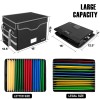 DocSafe Fireproof Document Box with Lock, File Storage Organizer with