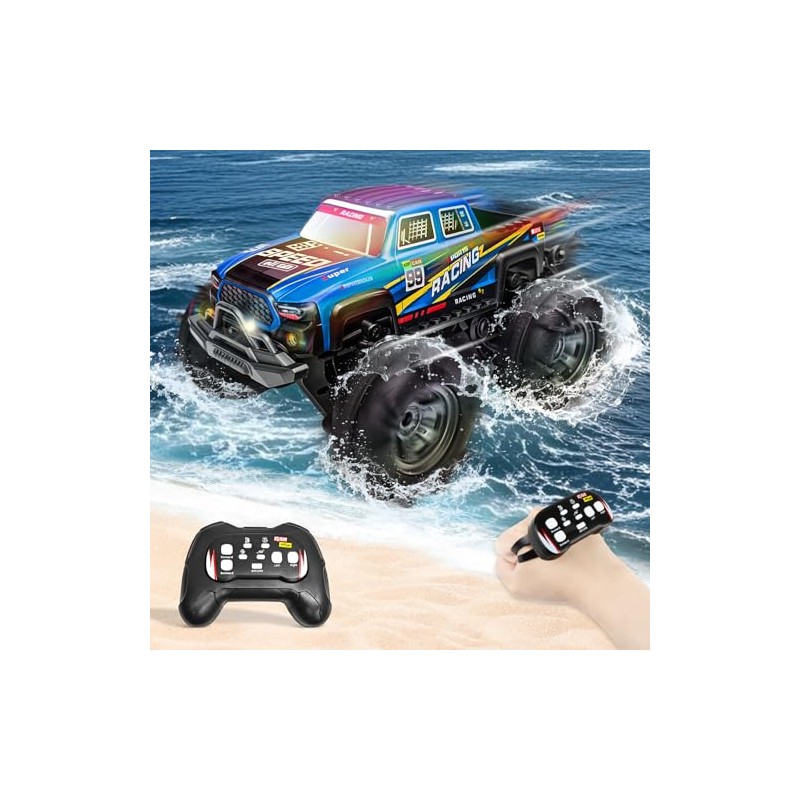 Charmofun Amphibious Remote Controlled Car (Blue)